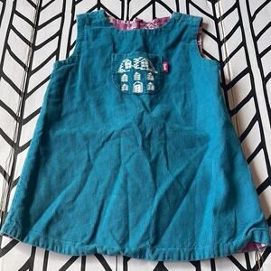 Kite turquoise corduroy jumper 18 mo.
